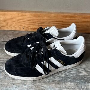 Adidas Gazelle Black White Sneakers